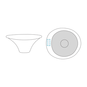 Cuencos irregulares blancos de porcelana